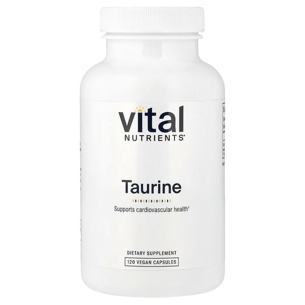 Vital Nutrients, 타우린, 비건 캡슐 120정(캡슐 1정당 1,000mg)