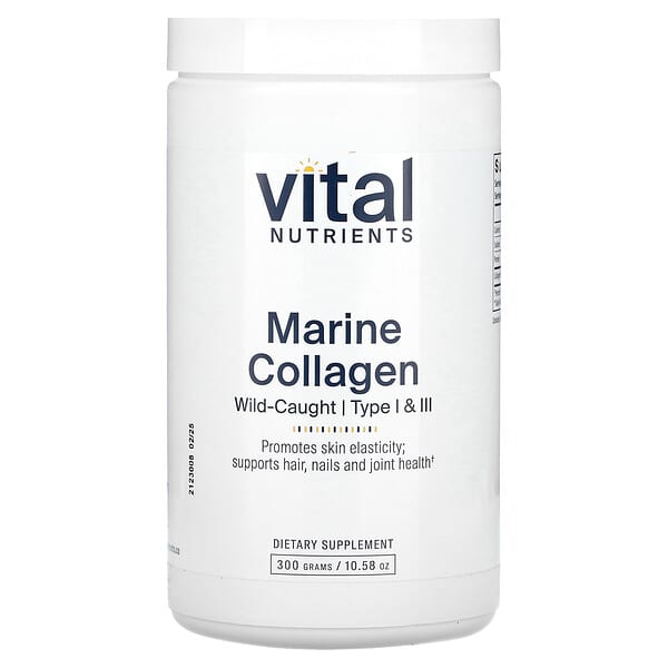 Marine Collagen Wild-Caught, Type I & III, 10.58 oz (300 g)