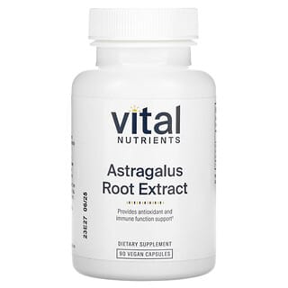 Vital Nutrients, Extrait de racine d'astragale, 90 capsules vegan