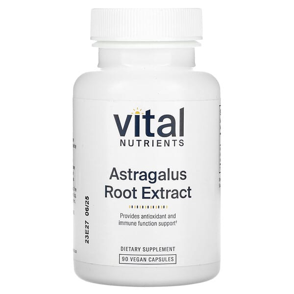 Vital Nutrients Astragalus Root Extract, 90 Vegan Capsules (300 mg per Capsule)