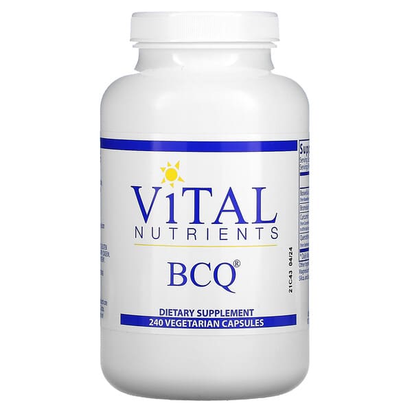 Vital Nutrients, BCQ, 240 вегетаріанських капсул