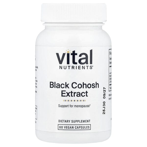 Vital Nutrients, Black Cohosh Extract, 60 Vegan Capsules (250 mg per Capsule) — product photo 1