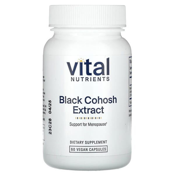 Black Cohosh Extract, 250 mg, 60 Vegan Capsules