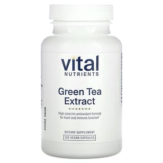Vital Nutrients, Extrato de Chá Verde, 120 Cápsulas Veganas