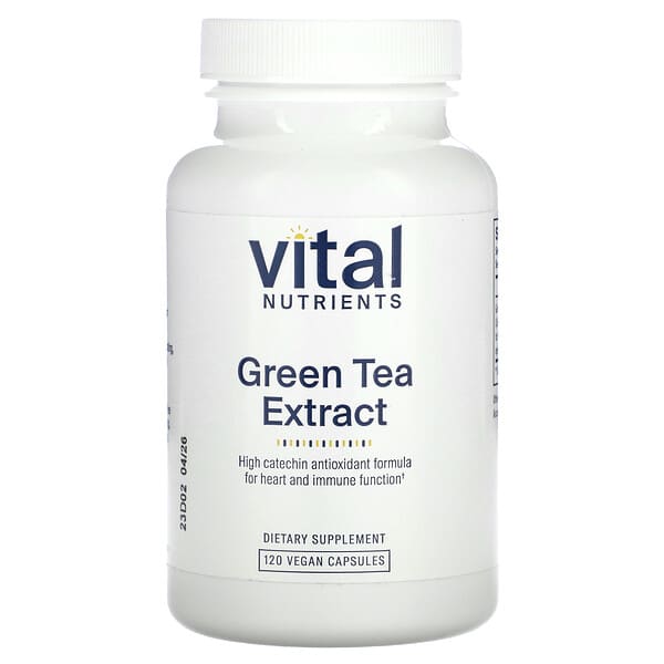 Vital Nutrients Green Tea Extract, 120 Vegan Capsules (275 mg per Capsule)