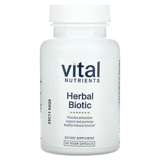 Vital Nutrients, Herbal Biotic, 60 capsules vegan