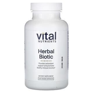 Vital Nutrients, Herbal Biotic, 120 kapsułek wegańskich