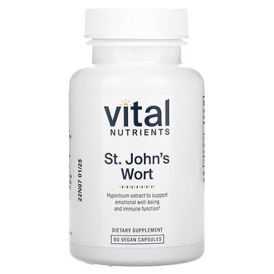 Vital Nutrients, Hypericum perforatum, 600 mg, 90 Vegan Capsules (300 mg per capsule)
