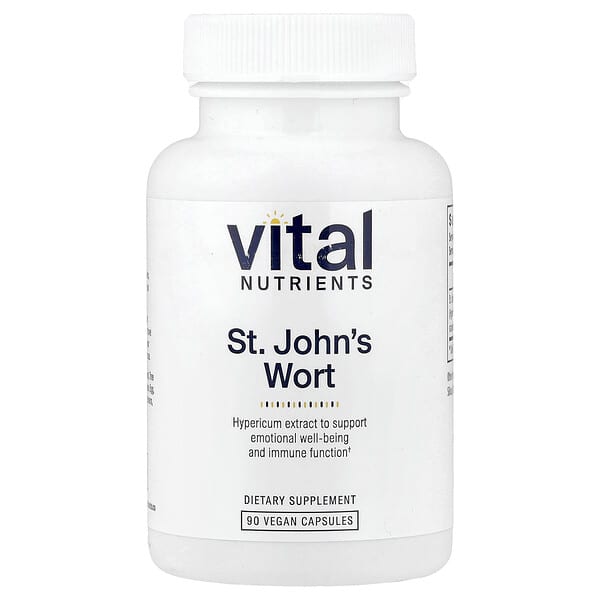Vital Nutrients, 세인트존스워트, 베지 캡슐 90정(캡슐 1정당 300mg)