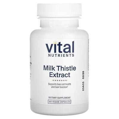 Vital Nutrients, Milk Thistle Extract, 250 mg, 60 Vegan Capsules