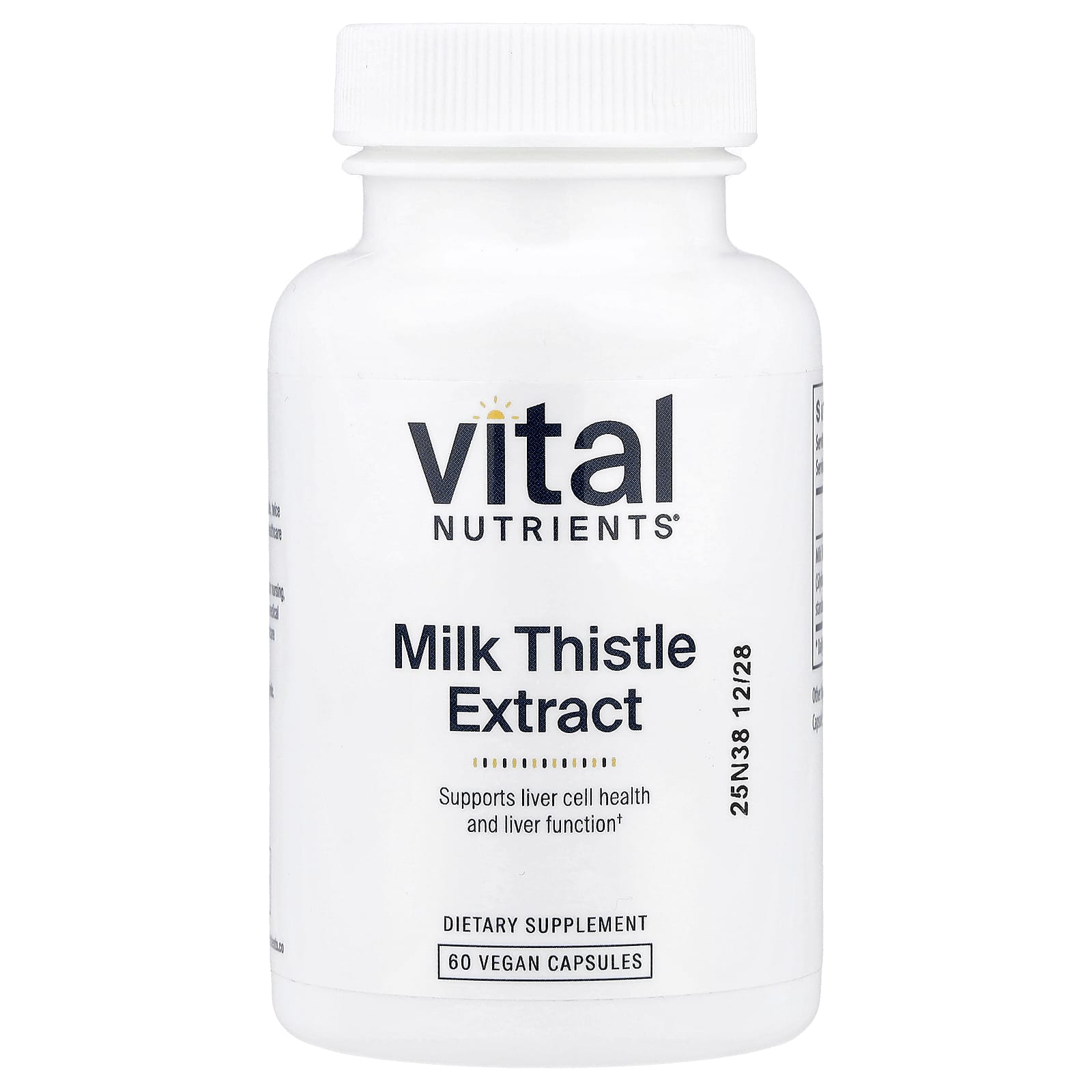 Vital Nutrients Milk Thistle Extract – 60 gélules véganes de Vital Nutrients