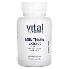 Vital Nutrients, Milk Thistle Extract , 60 Vegan Capsules