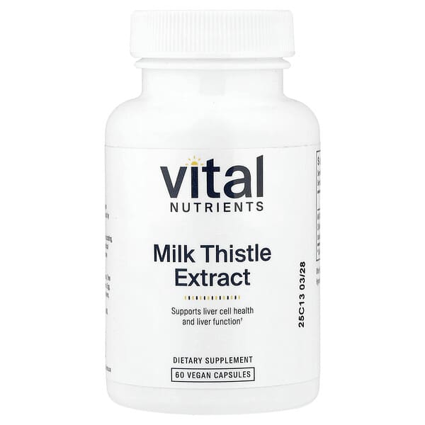 Vital Nutrients, 밀크시슬 추출물, 250mg, 베지 캡슐 60정