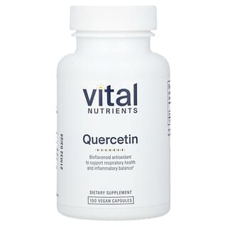 Vital Nutrients, кверцетин, 500 мг, 100 веганских капсул (250 мг в 1 капсуле)