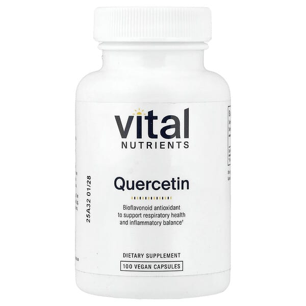 Vital Nutrients, 퀘르세틴, 베지 캡슐 100정(캡슐 1정당 250mg)