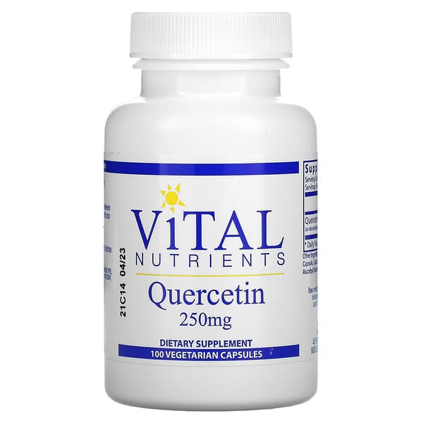 Vital Nutrients, Quercetin, 250 mg, 100 Vegetarian Capsules