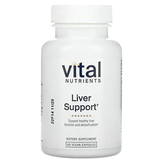 Vital Nutrients, Suporte ao Fígado, 60 Cápsulas Veganas