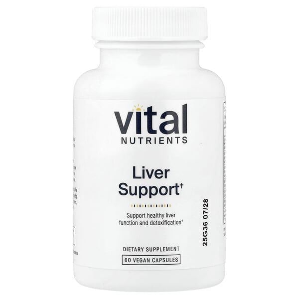 Vital Nutrients, Liver Support, 베지 캡슐 60정