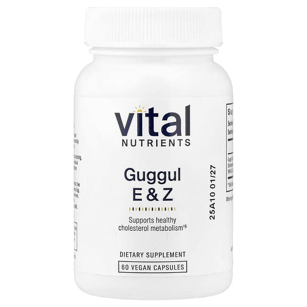 Vital Nutrients, Guggul E & Z, 60 Vegan Capsules (37.5 mg per Capsule) (Discontinued Item) — product photo 1