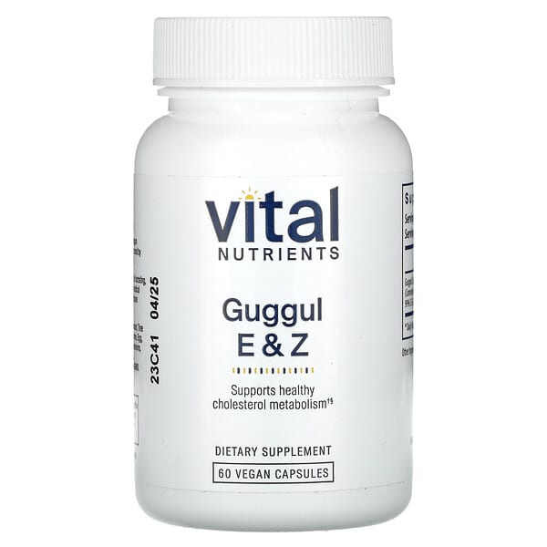 Guggul E & Z, 60 Vegan Capsules (37.5 mg per Capsule)