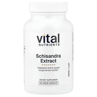 Vital Nutrients, Schisandra-uute, 90 vegaanista kapselia (500 mg kapselia kohden)