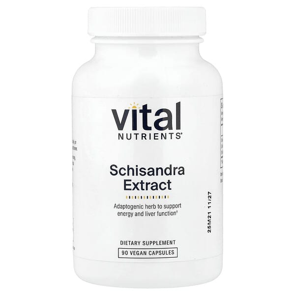 Vital Nutrients, 오미자 추출물, 베지 캡슐 90정(캡슐 1정당 500mg)
