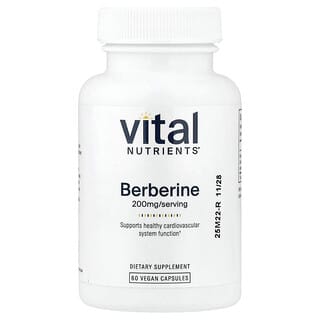 Vital Nutrients, 小檗碱，200 毫克，60 粒全素胶囊