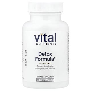 Vital Nutrients, Формула детоксикации, 60 веганских капсул