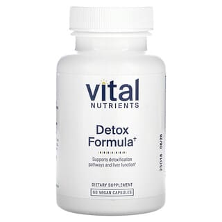 Vital Nutrients, Formule détox, 60 capsules vegan