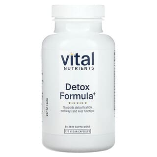 Vital Nutrients, Formula detox, 120 capsule vegane