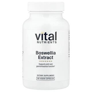 Vital Nutrients, Экстракт босвеллии, 90 веганских капсул (400 мг на капсулу)