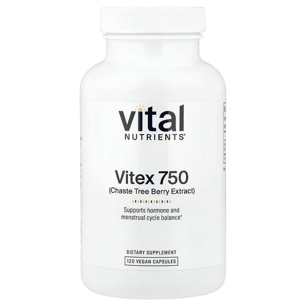Vital Nutrients, Vitex 750, 750mg, 베지 캡슐 120정