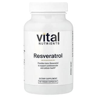 Vital Nutrients, 白藜芦醇，60 粒素食胶囊