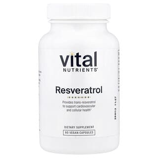 Vital Nutrients, Resveratrol, 60 cápsulas veganas
