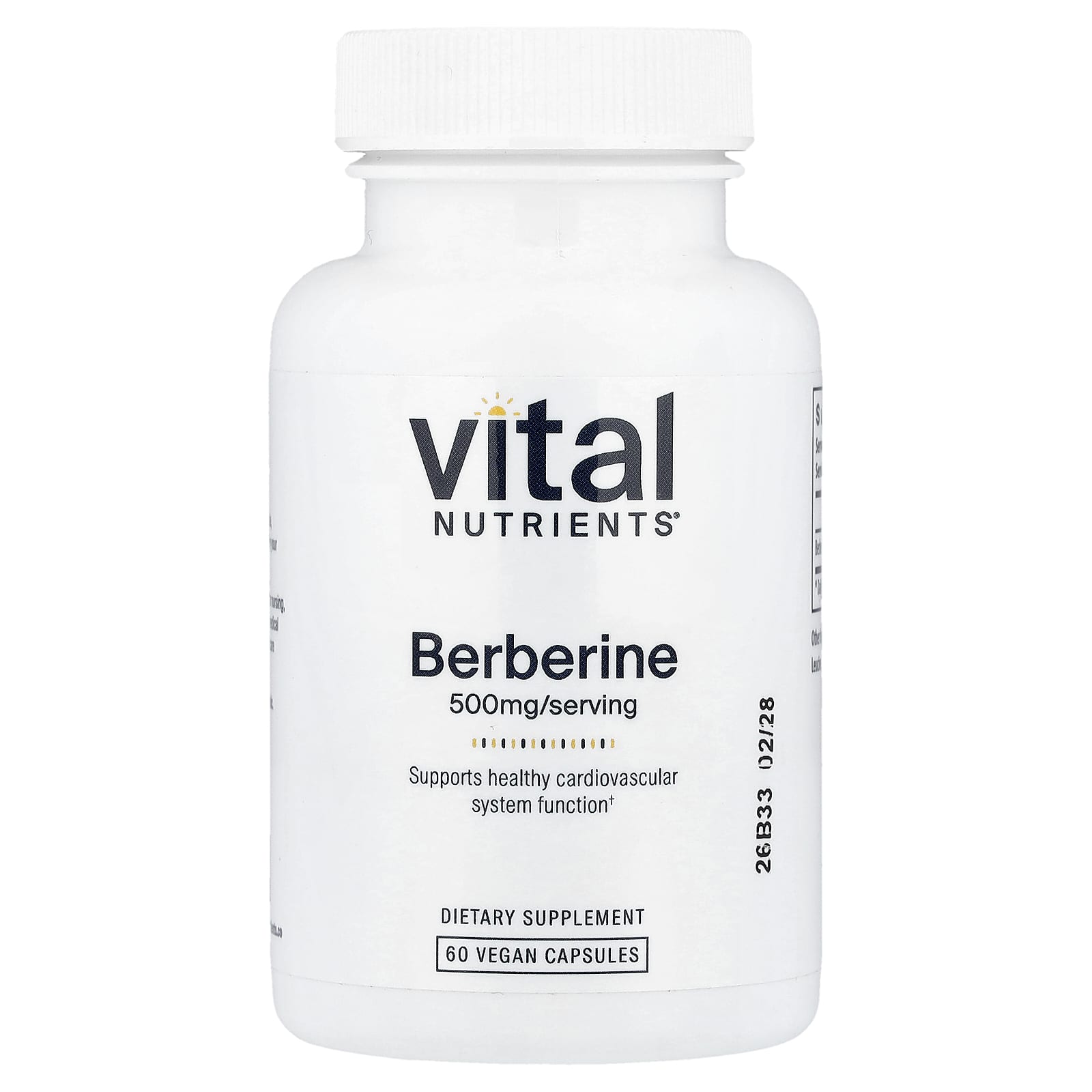 Vital Nutrients Berberine – 60 gélules véganes de Vital Nutrients