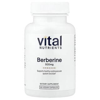 Vital Nutrients, 베르베린, 500mg, 베지 캡슐 60정