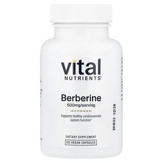 Vital Nutrients, Berberine, 500 mg, 60 Vegan Capsules