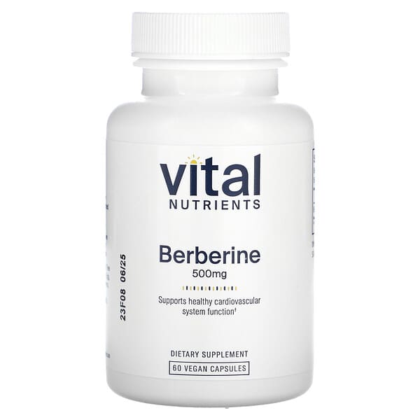 Vital Nutrients, Berberine, 500 mg, 60 Vegan Capsules
