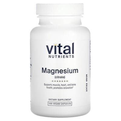 Vital Nutrients, Magnesium Citrate, 100 Vegan Capsules (150 mg per capsule)