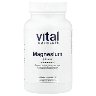 Vital Nutrients, 柠檬酸镁，100 粒全素胶囊（每粒胶囊 150 毫克）
