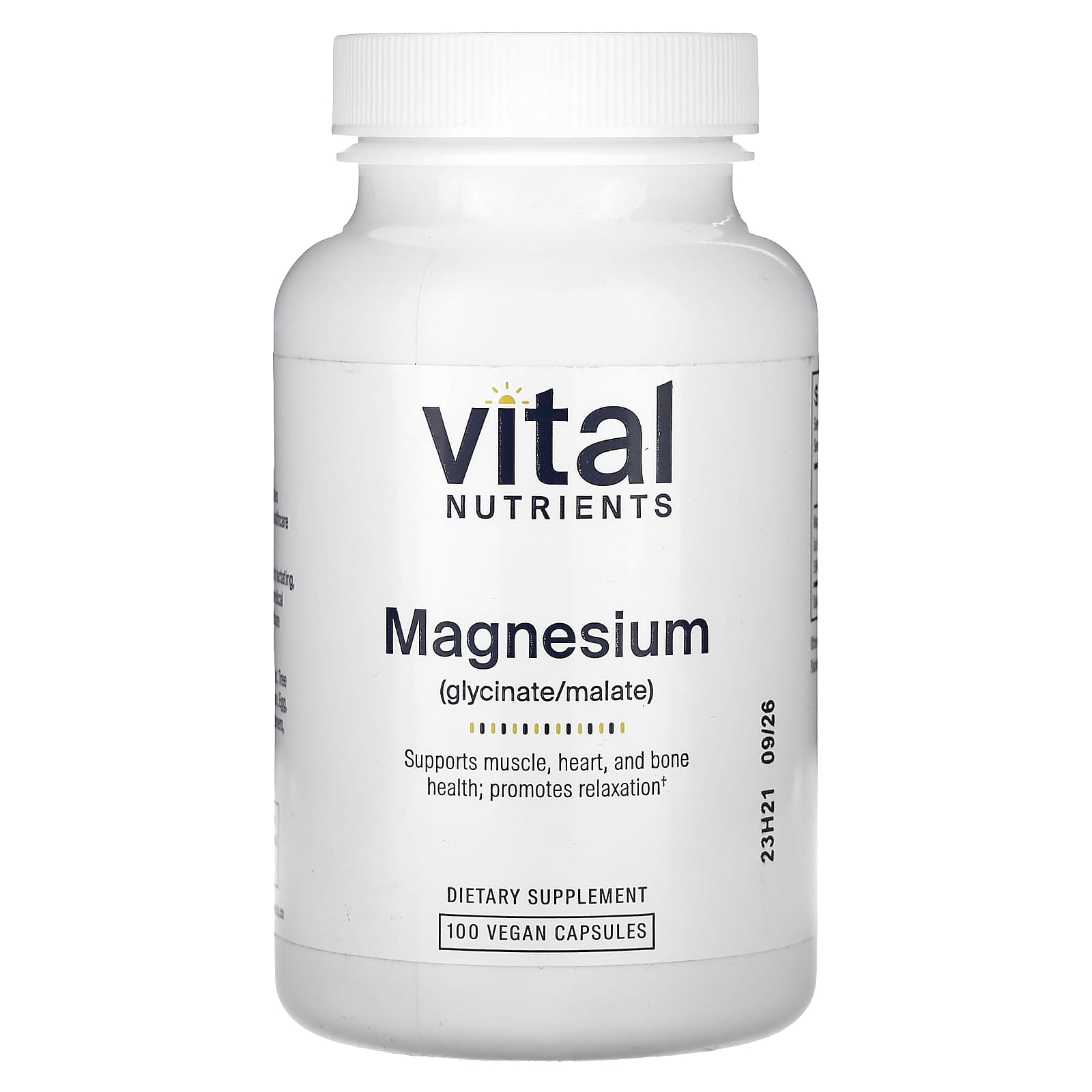 Vital Nutrients, Magnesium, 100 Vegan Capsules