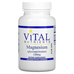 Vital Nutrients, Magnesium, 120 mg, 100 Vegetarian Capsules