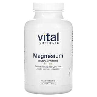 Vital Nutrients, Magnésio, 200 Cápsulas Veganas