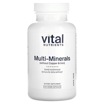Vital Nutrients, Multimineral (Copper and Iron Free), 120 Vegan Capsules