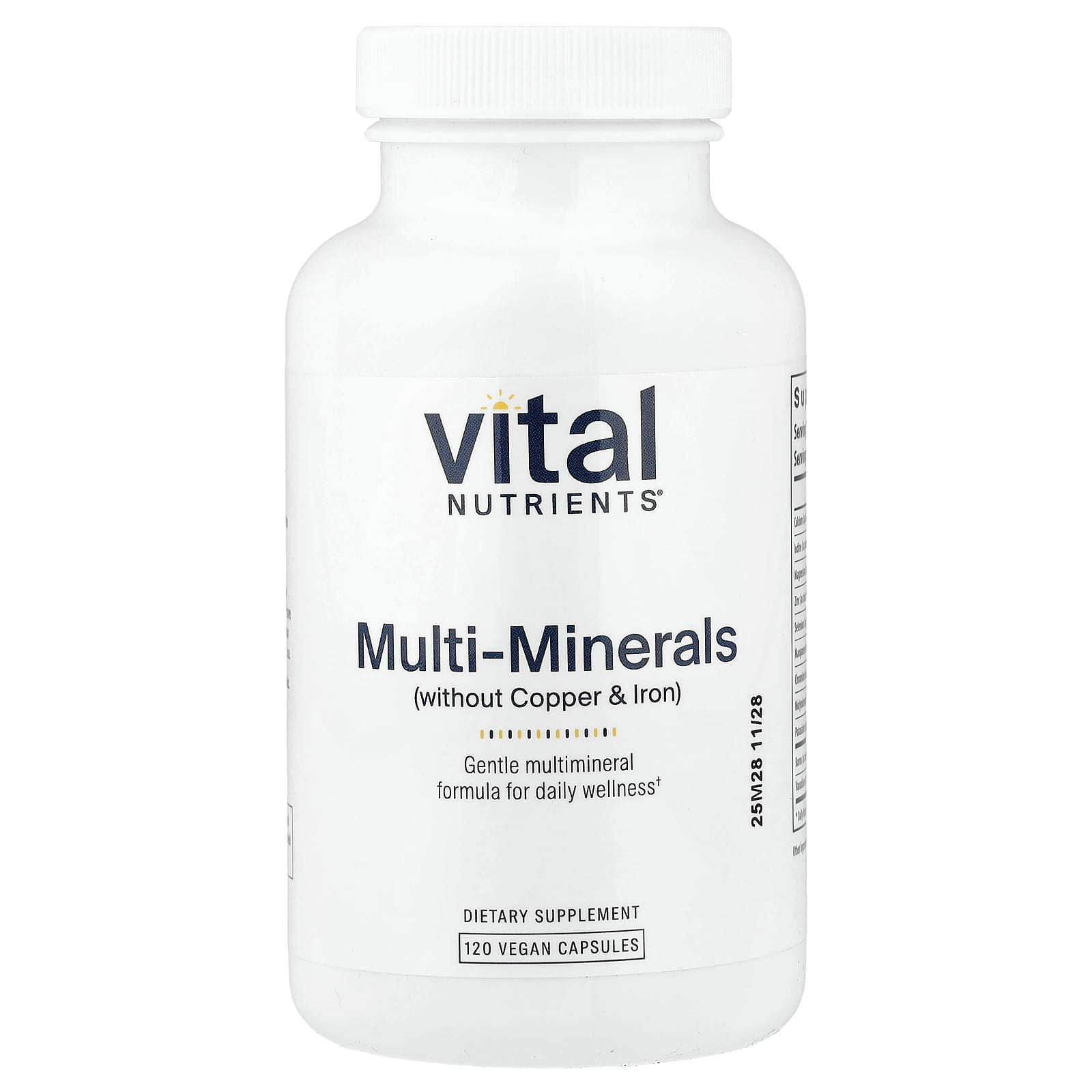 Multi-minerale (fără cupru și fier), 120 capsule vegane
