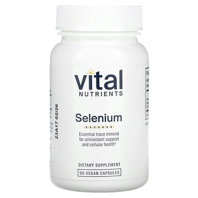 Vital Nutrients, Selenium, 200 mcg, 90 Vegan Capsules