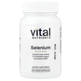 Vital Nutrients, Selenio, 90 capsule vegane (200 mcg per capsula)