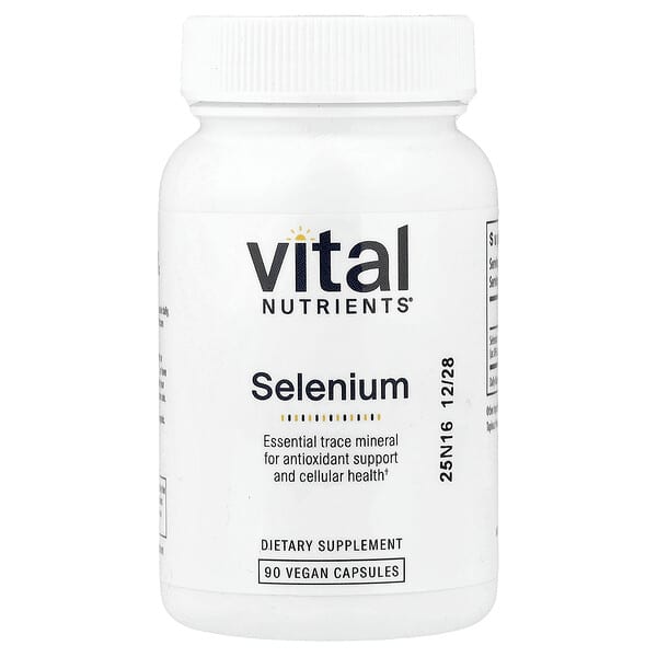 Vital Nutrients, 셀레늄, 베지 캡슐 90정(캡슐 1정당 200mcg)