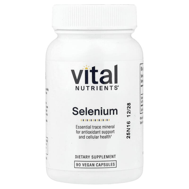 l carnitine zinc vitamin c & e selenium Selenium, 90 Vegan Capsules (200 mcg per Capsule)