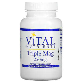 Vital Nutrients, Triple Mag, 250 mg, 90 vegetarische Kapseln